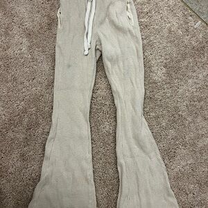 American Eagle waffle knit Flared Bottoms